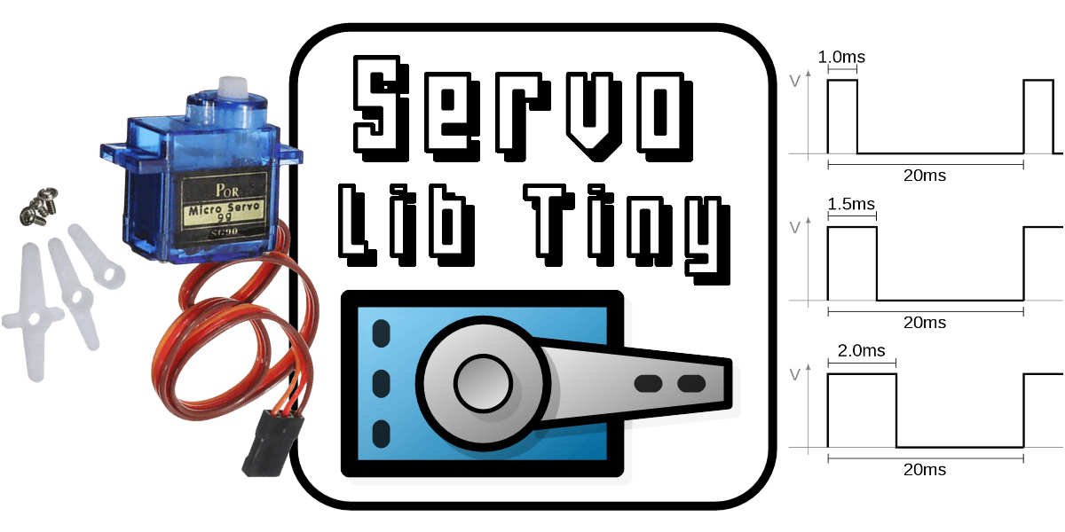 ServoLibTiny - Servo library for ATtiny85 and other ATtinyXX microcontrollers.