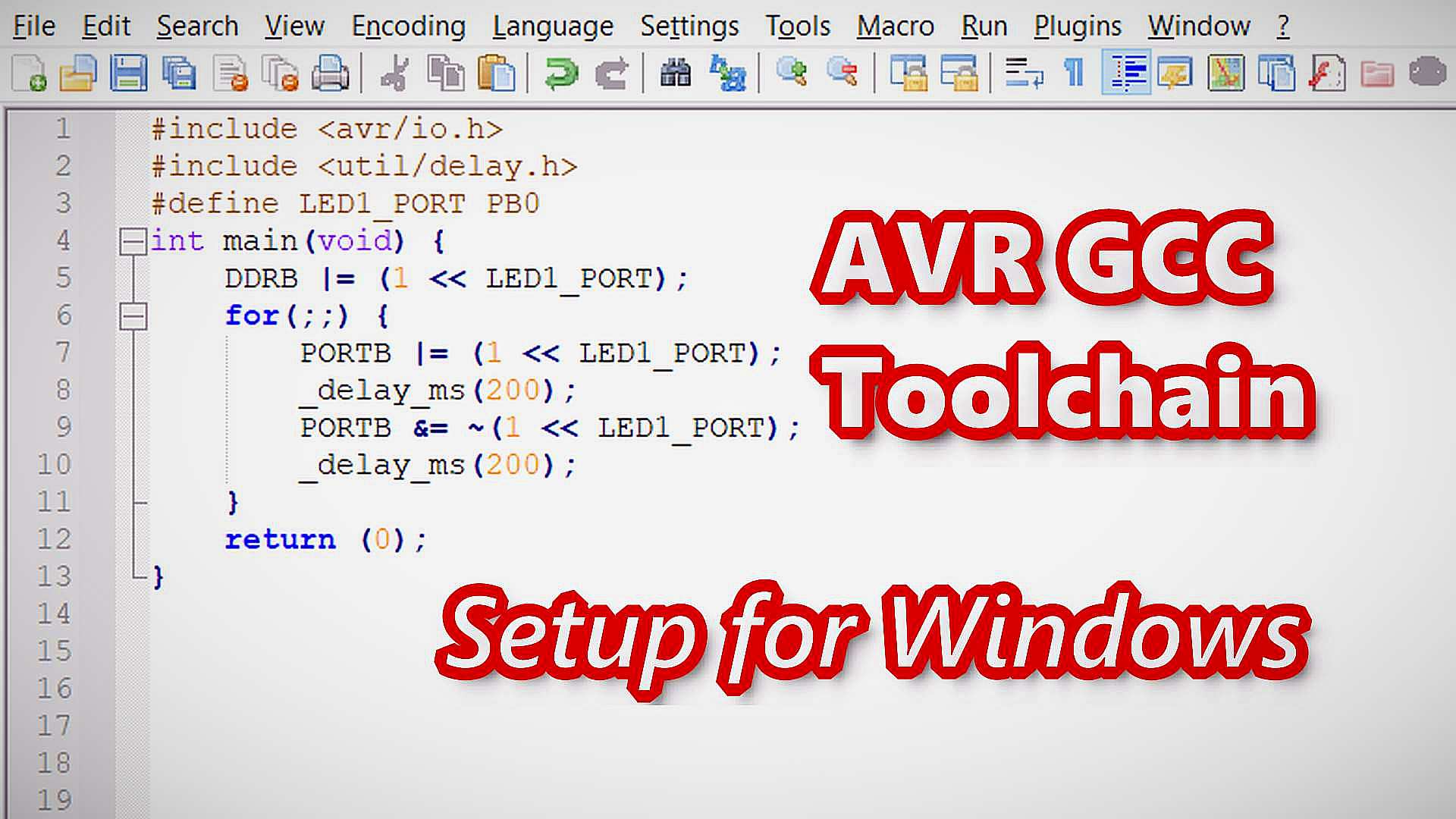 AVR GCC Toolchain - Setup for Windows